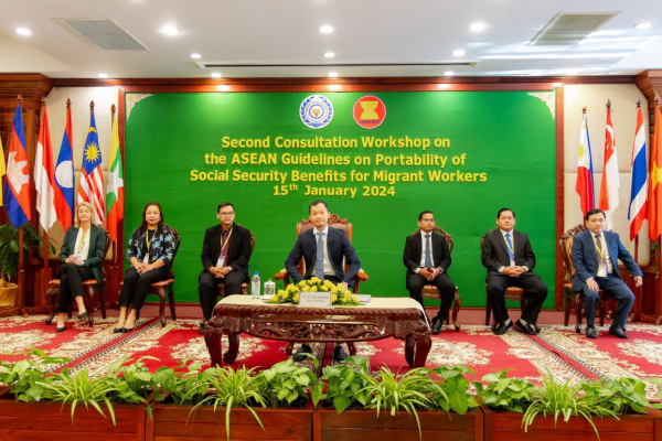 គោលការណ៍ណែនាំអាស៊ានស្តីពីចល័តភាពនៃអត្ថប្រយោជន៍របបសន្តិសុខសង្គមសម្រាប់ពលករទេសន្តរប្រវេសក៍ត្រូវបានពិគ្រោះយោបល់ជាលើកទី២នៅកម្ពុជា