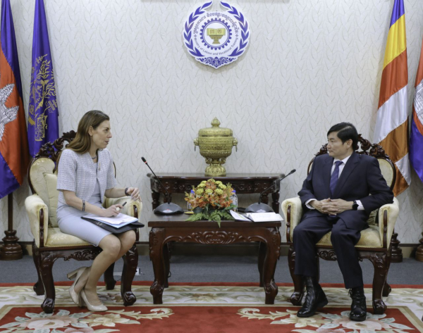 ឯកឧត្តម ហេង សួរ ជួបពិភាក្សាការងារជាមួយលោកជំទាវឯកអគ្គរដ្ឋទូតអ៊ីស្រាអែលប្រចាំកម្ពុជា