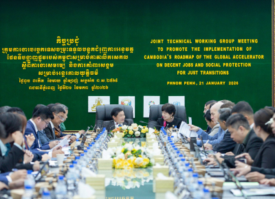 កម្ពុជា-អង្គការសហប្រជាជាតិ ជំរុញការអនុវត្តផែនទីបង្ហាញផ្លូវកាតាលីករសកល ស្តីពីការងារសមរម្យ និងការគាំពារសង្គម