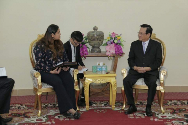 ជំនួបពិភាក្សាការងារជាមួយលោកស្រី សុនីតា កាភូ (Sunita Kapoor) ប្រធានគ្រប់គ្រងជាន់ខ្ពស់ នៃក្រុមប្រឹក្សាធុរកិច្ចសហរដ្ឋអាមេរិក-អាស៊ាន