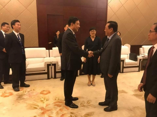 ជំនួបពិភាក្សាការងារ ជាមួយឯកឧត្តមអភិបាលក្រុង Wang Quanនិងគណៈប្រតិភូវិទ្យាស្ថានវិជ្ជាជីវៈពាណិជ្ជកម្ម Wu Xi