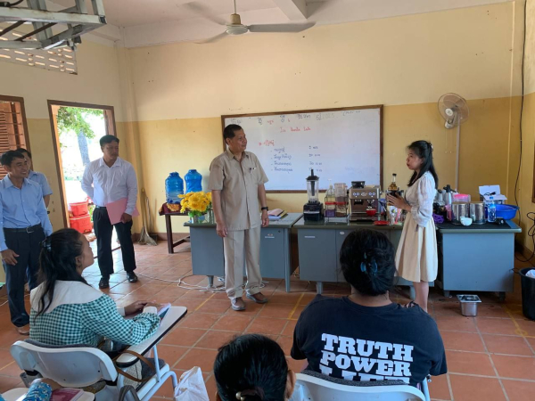 ក្រសួងការងារចុះពិនិត្យ តាមដាន និងវាយតម្លៃការអនុវត្តកម្មវិធី TVET នៅខេត្តព្រះវិហារ