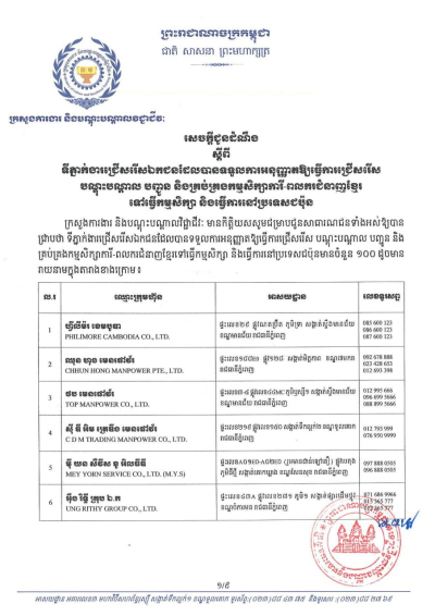 ទីភ្នាក់ងារជ្រើសរើសឯកជនទៅធ្វើការនៅប្រទេសជប៉ុន