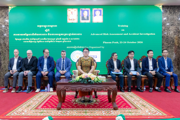 ក្រសួងការងារ និងអង្គការ WRAP រួមគ្នាលើកកម្ពស់សុវត្ថិភាព និងសុខភាពការងារ តាមរយៈការបណ្តុះបណ្តាលជំនាញវាយតម្លៃហានិភ័យ និងអង្កេតគ្រោះថ្នាក់ការងារ
